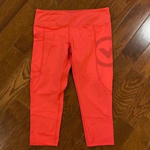 Pink Virus sport performance crop pants